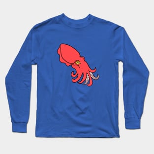 Red Cuttlefish Long Sleeve T-Shirt